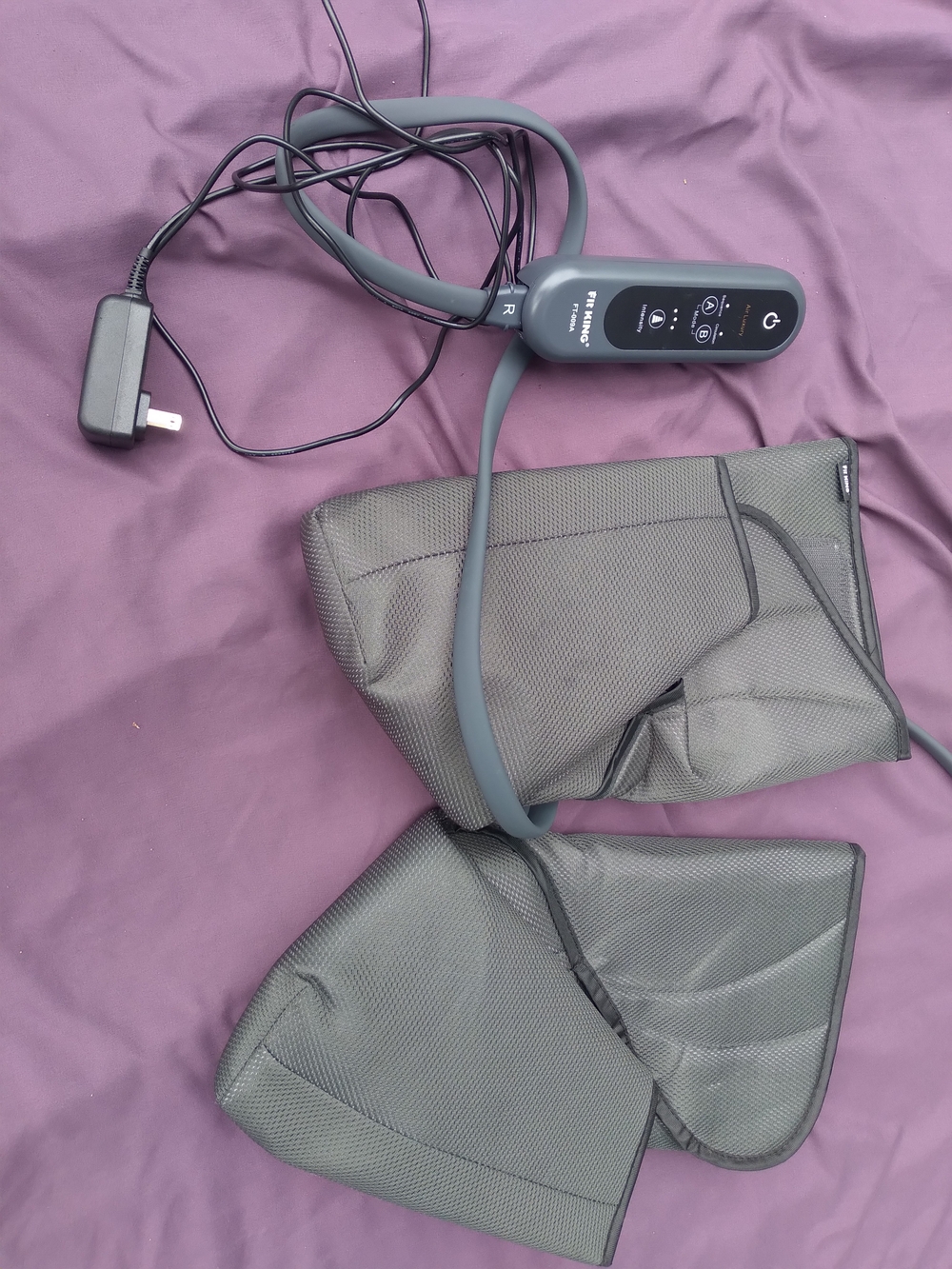 Percussion Foot and Calf Massager with Heat - Gray